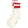Stems Mix & Match Cotton Blend Crew Socks In Ivory/red