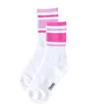 Stems Mix Match Stripe Crew Socks In Pink  Violet