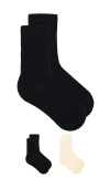 Stems Perfect Scrunch Socks Pack Of 2 In Gold