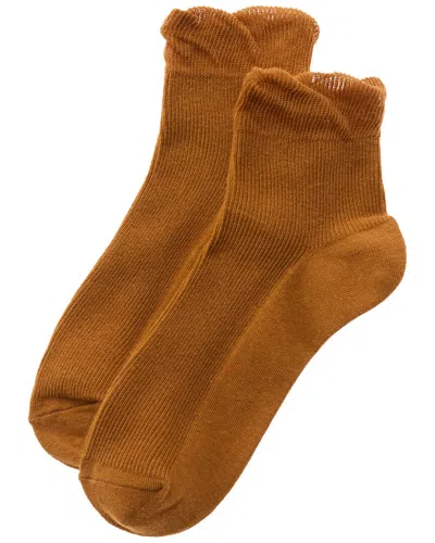 Stems Petal Socks In Gold