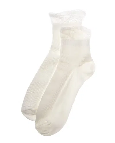 Stems Petal Socks In Ivory