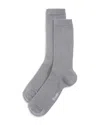 Stems Rib Knit Crew Socks In Gray