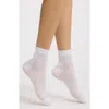 Stems Rib Quarter Socks In White