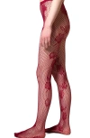 Stems Rose Mesh Tight In Red
