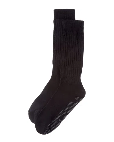 Stems Scrunch Grip Crew Socks In Black