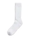 Stems Scrunch Grip Crew Socks In White