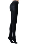 Stems High-rise Fleece Tights In Black