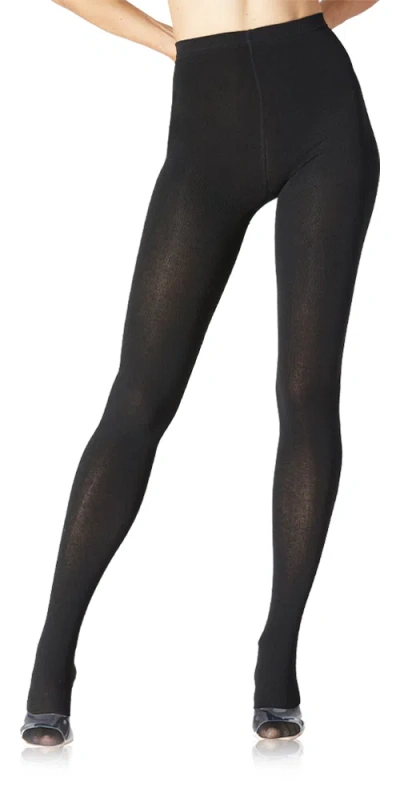 Stems Slim Fleecy Base Layer Tights In Black