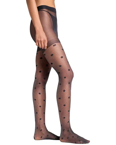 Stems Sparkle Dot Sheer Tight In Black