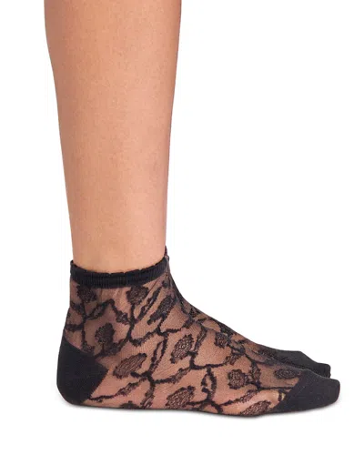 Stems Sydney Sheer Lace Socks In Black