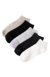 STEMS TEXTURED 5-PACK ANKLE SOCKS