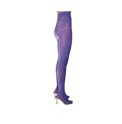 Stems Women's Eden Mesh Tights In Blue