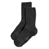 Stems Luxe Merino Wool Blend Crew Socks In Black
