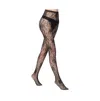 Stems Wildflower Floral Fishnet Tights In Black
