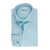 STENSTRÖMS - SLIMLINE AQUA BLUE LINEN SHIRT 7747217970850