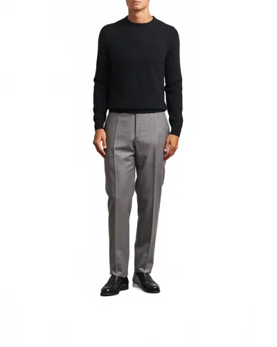 Stenströms Cashmere Long Sleeve Crew Sweater In Black