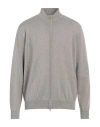 Stenströms Man Cardigan Khaki Size Xxl Merino Wool In Beige