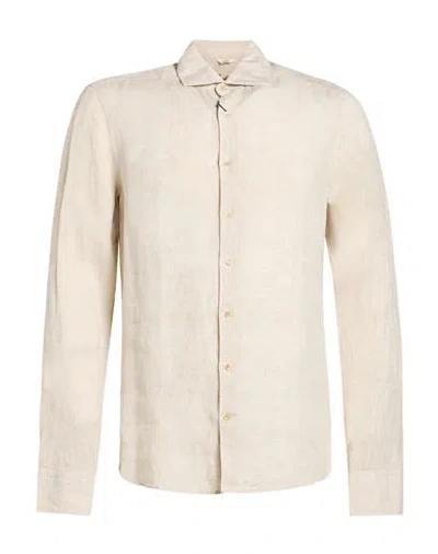 Stenströms Man Shirt Beige Size S Linen