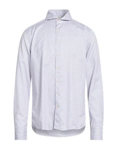 Stenströms Man Shirt Blue Size Xxl Cotton In White
