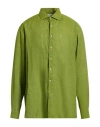 Stenströms Man Shirt Green Size Xxl Linen