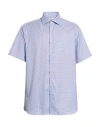 Stenströms Man Shirt Light Blue Size 18 Cotton In Blue