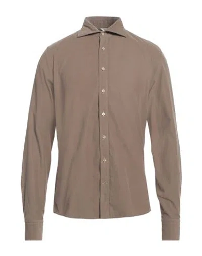 Stenströms Man Shirt Light Brown Size Xxl Cotton In Beige