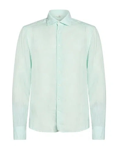 Stenströms Man Shirt Light Green Size S Linen