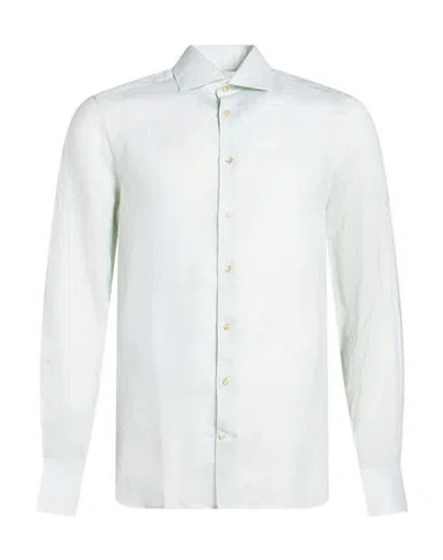 Stenströms Man Shirt Light Green Size S Linen, Lyocell