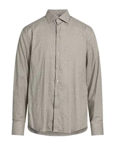Stenströms Man Shirt Military Green Size 17 ¾ Cotton