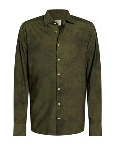 Stenströms Man Shirt Military Green Size M Polyamide, Elastane