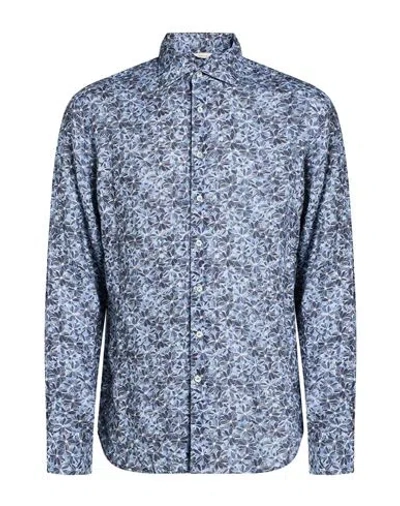 Stenströms Man Shirt Navy Size L Linen In Blue