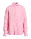 Stenströms Man Shirt Pink Size L Linen
