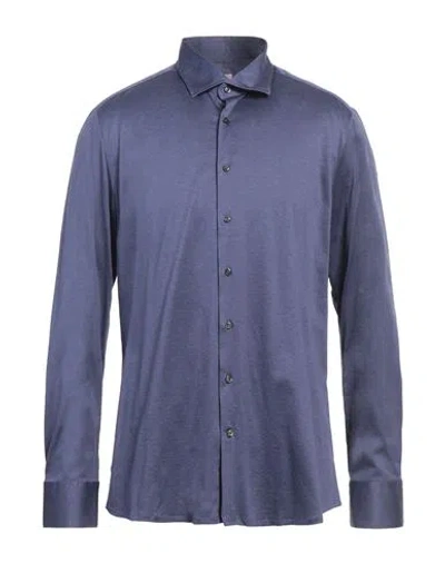 Stenströms Man Shirt Purple Size Xl Cotton