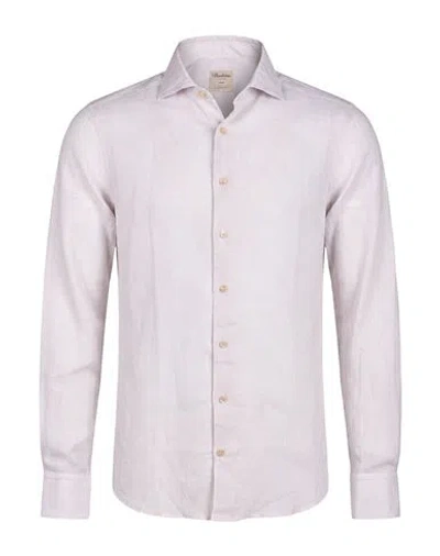 Stenströms Man Shirt Sand Size S Linen In Purple