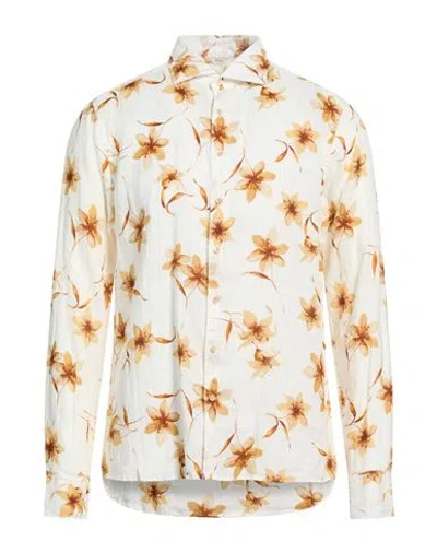 Stenströms Man Shirt Sand Size Xl Linen In White