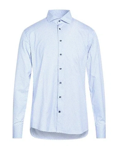 Stenströms Man Shirt Sky Blue Size 17 Cotton
