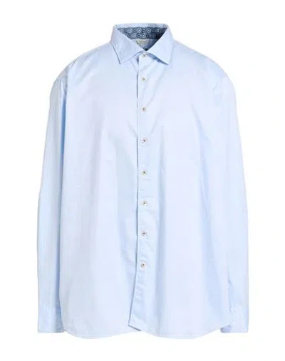 Stenströms Man Shirt Sky Blue Size 3xl Cotton
