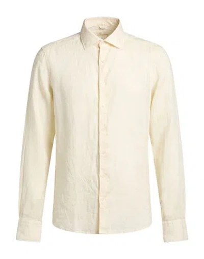 Stenströms Man Shirt Yellow Size M Linen
