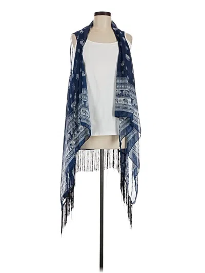Pre-owned Step In Style Kimono In Blue