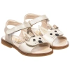 STEP2WO STEP2WO GIRLS LEATHER 'RABBIT' SANDALS