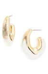 STEPHAN & CO. STEPHAN & CO. RESIN HOOP EARRINGS