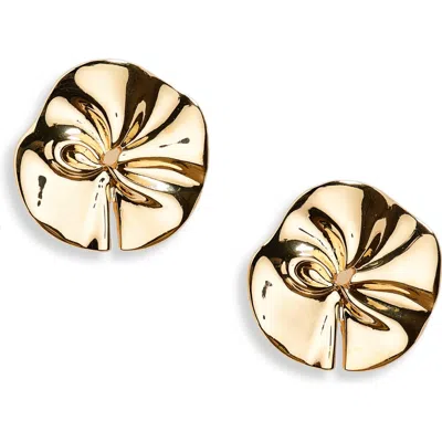 Stephan & Co. Twisted Statement Stud Earrings In Gold