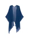 Stephan Janson Draped Poncho In Blue