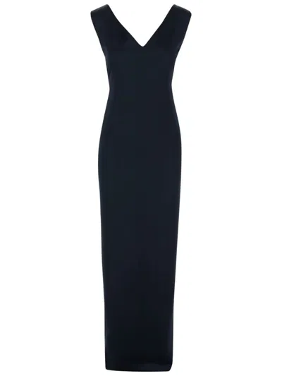 Stephan Janson Happy Silk Long Dress In Black