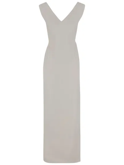 Stephan Janson Happy Silk Long Dress In White