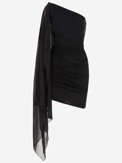 Stephan Janson Mini Dress With Stole In Black
