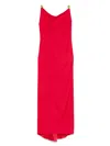 Stephan Janson Open-back Midi Dress In 红色