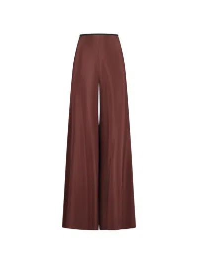 Stephan Janson Palazzo Trousers In Brown
