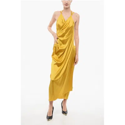 Stephan Janson Satin Dropped Shoulder Women's Dress