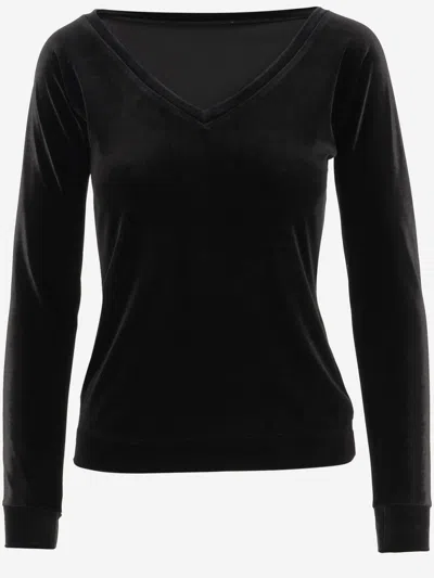 STEPHAN JANSON STEPHAN JANSON STRETCH VELVET JERSEY TOP